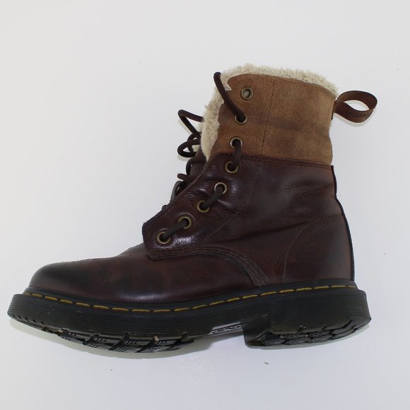 Dr Martens Brown Leather Wool Lining Boots (37 EU - 6 US) - Picture 6 of 11